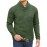 Trendy Solid Stand Collar Cool Knitted Thermal Sweater For Men, Men's Casual Pullover Knit Sweater Streetwear For Winter Fall, As Gifts