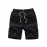 Casual Cotton Slightly Stretch Fish Bone Pattern Drawstring Shorts, Men's Cropped Pants For Summer