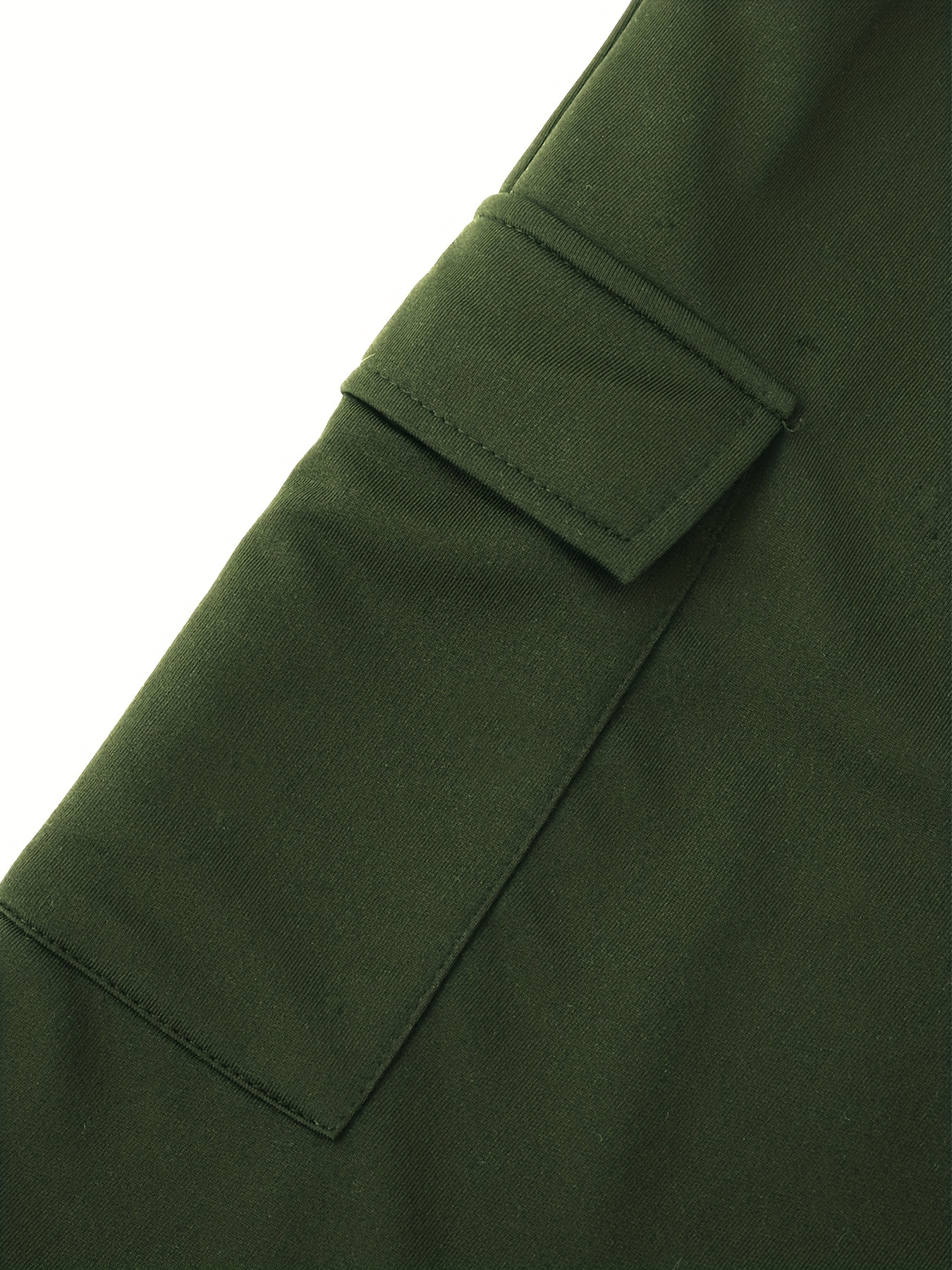 经典款工装短裤——工装口袋结构与走线特写