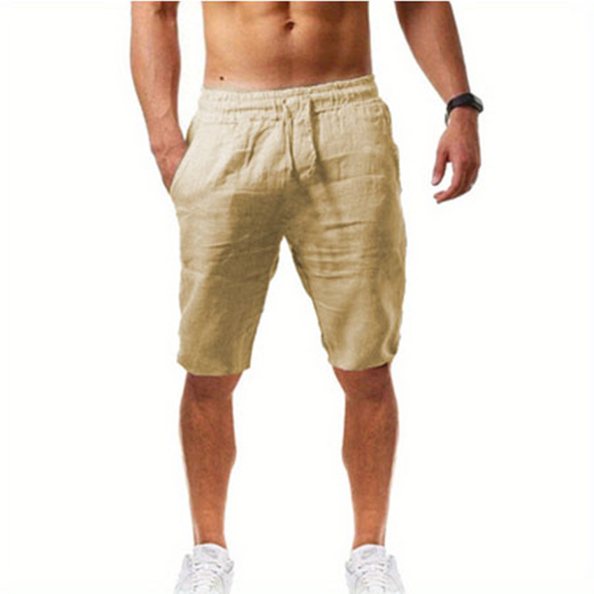 男士舒适休闲棉质短裤夏季服饰细节图 1