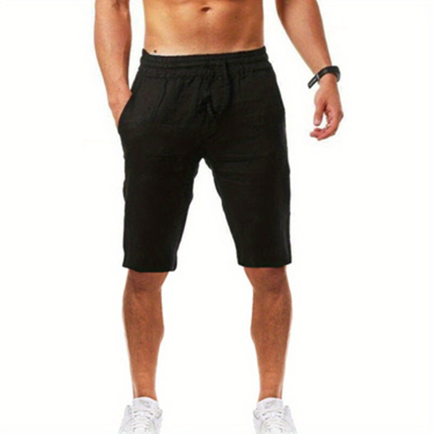 男士舒适休闲棉质短裤夏季服饰细节图 2