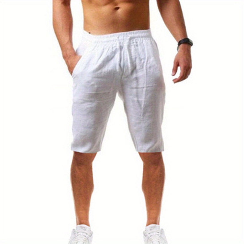 男士舒适休闲棉质短裤夏季服饰细节图 3