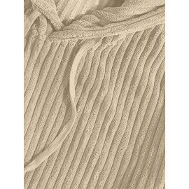 Vintage Corduroy Hoodies For Men, Men's Casual Pullover Hooded Sweatshirt With Kangaroo Pocket Streetwear For Winter Fall, As Gifts Vintage Corduroy Hoodies For Men, Men's Casual Pullover Hooded Sweatshirt With Kangaroo Pocket Streetwear For Winter Fall, As Gifts