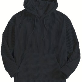 Vintage Corduroy Hoodies For Men, Men's Casual Pullover Hooded Sweatshirt With Kangaroo Pocket Streetwear For Winter Fall, As Gifts Vintage Corduroy Hoodies For Men, Men's Casual Pullover Hooded Sweatshirt With Kangaroo Pocket Streetwear For Winter Fall, As Gifts