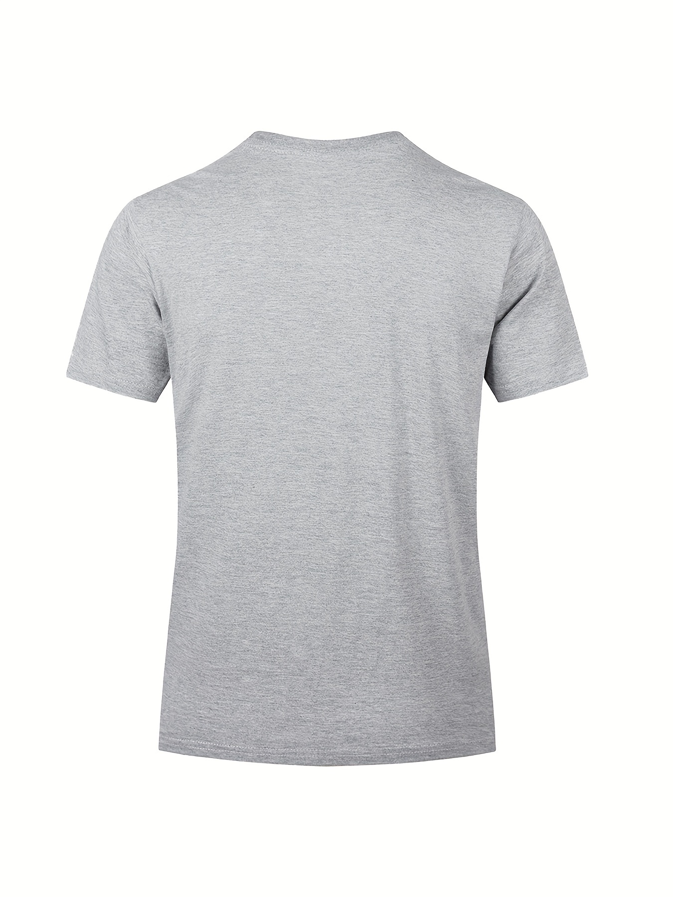 5pcs mens solid cotton lightweight crew neck t shirts set for summer sports gift for men details 9