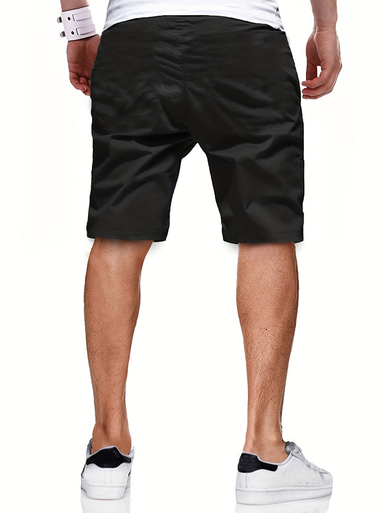 mens cut off drawstring shorts details 45