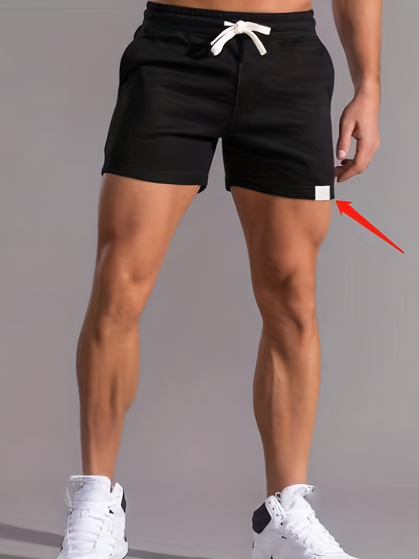 slim fit comfy active shorts mens casual slant pocket stretch waist drawstring shorts for summer basketball running details 3