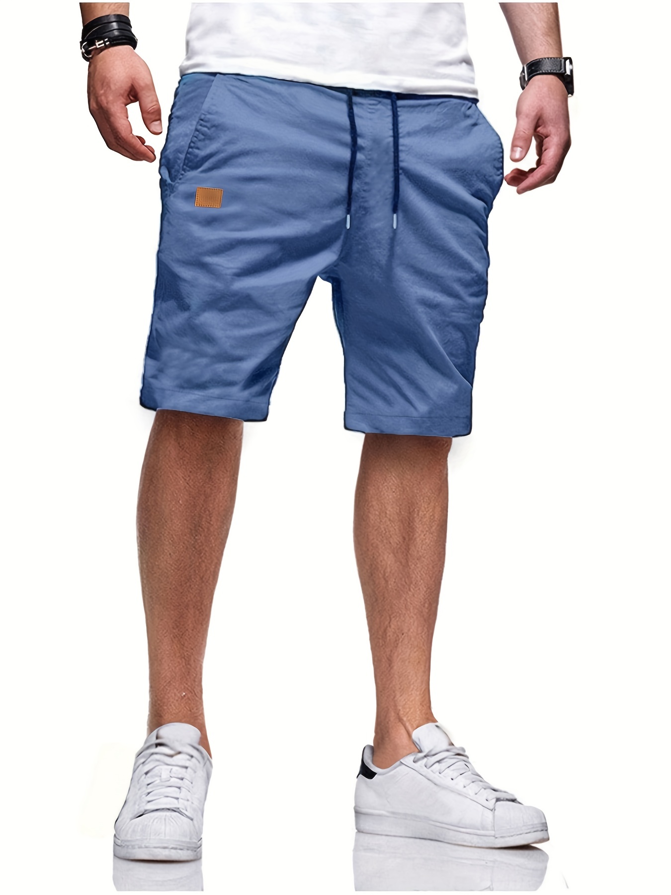 mens casual cargo shorts drawstring beach golf shorts for summer outdoor activities details 10