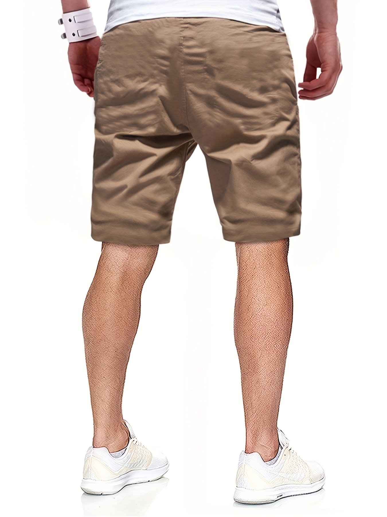 mens casual cargo shorts drawstring beach golf shorts for summer outdoor activities details 35